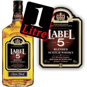 WHISKY BOURBON SCOTCH Label 5 Scotch Whisky 1 litre