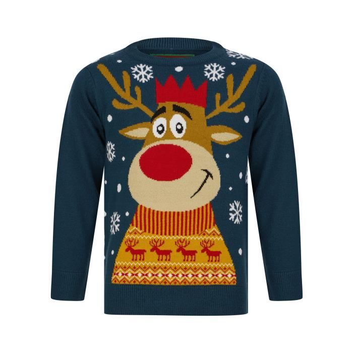 Pull discount renne enfant