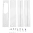 4 pièces Kit de fenêtre de climatiseur portable 16.9 à 55 pouces panneaux d'étanchéité de fenêtre réglables pour bureau à domicile