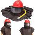 NEUFU Casque Masque Protection Anti-Vent Anti-poussière Vêtement Sablage Sableuse-0