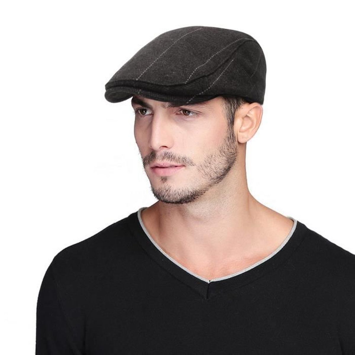 Béret Homme XLKJ En Coton - Style Vintage Et Réglable - Chapeau Classique Pour Look Rétro Ou Branché