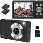 MOONMINI "Appareil photo numérique compact - Noir - Zoom optique 16x - Fonction pause et vidéo HD 1080p "