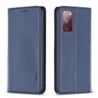 BOONGET Etui Samsung Galaxy S20 FE Housse antichoc avec boucle magnétique cachée - Bleu