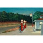 FABULOUS BIJOUX Affiche - Edward Hopper - Gas Station - 61cm x 94cm - Impression Haute Définition - Vintage