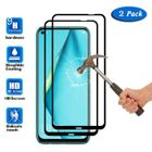FRANCIS-R Pour 6.4" Huawei P40 lite Protecteur d'écran, Couverture Complète HD Transparent Verre Trempé Protection Film Huawei P40 lite (2