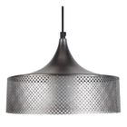 TOSEL Suspension 1 lumière - luminaire intérieur - acier anthracite - Style industriel - H80cm L31cm P31cm