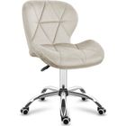 Chaise bureau MARK ADLER FUTURE 3.0 Beige - Velour - Ergonomique - Pivotant - Réglable