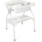 Table à langer pliante ELIOS avec baignoire ergonomique 2 en 1 - Matière PVC - Etoile grise - BABYLAND / made in Italia