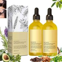 Veganic Natural Hair Growth Oil,Veganic Hair Growth Oil for Thin Hair,Hair Oil for Dry Damaged Hair Growth,Repair Damaged Hair(2Pcs)