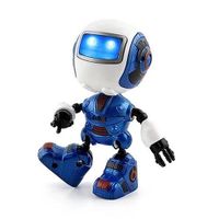 Mini Robot Intelligent En Alliage Figurine D39action Robotique Eacutelectrique Agrave Collectionner Avec Jouets BLUE