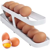 Porte-œufs Rangement Oeuf, Distributeur Oeuf, Boîte À Œufs De Rangement,Porte-œufs Roulant Automatique Pour Réfrigérateur