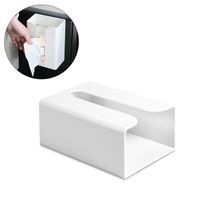 EJ.life Boîte de papier toilette de cuisine Support de Couverture de Boîte à Mouchoirs Adhésif, Mural Sous deco lit Blanc