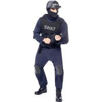 Déguisement SWAT homme-123569 - FUNIDELIA - Costume Police Bleu foncé - Accessoires Halloween, Carnaval et Noël