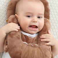 SURENHAP Oreillers d'alimentation pour bébé Oreillers d'alimentation pour nouveau-né en coton puericulture Marron Ajustable