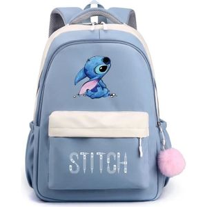 SAC À DOS Sac à Dos Stitch Enfant - Nylon - Bleu - 42x30x23cm - Marque Stitch