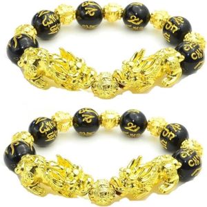 BRACELET - GOURMETTE Lot de 2 bracelets de perles Feng Shui  Bracelet c