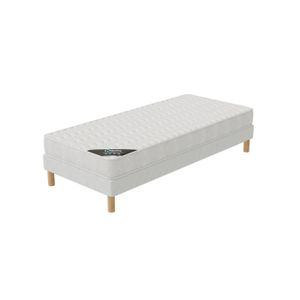 IZTOSS Lit 140x190 avec Sommier et Matelas et Couette et 2 Oreillers-Matelas  140x190x17-Sommier 140x190-Couette 200x240-2 Oreillers 60x60(Ensemble  Matelas et Sommier et Couette et 2 Oreillers) : : Cuisine et Maison