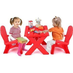 TABLE ET CHAISE GOPLUS Ensemble de Table et Chaises pour Enfant av