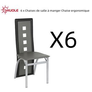 CHAISE HUOLE 6 x Chaises de salle à manger Chaise ergonom