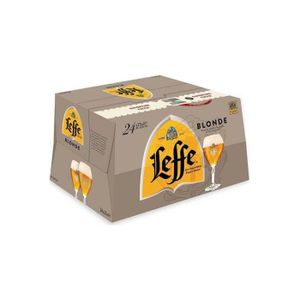 BIERE Leffe Bière blonde 6.6% 24 x 25 cl 6.6%vol.