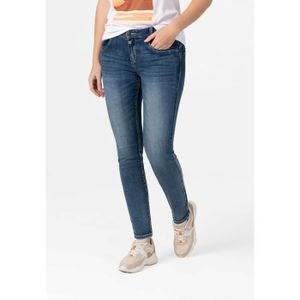 JEANS TIMEZONE Skinny Jeans Stretch Denim Pants Tapered Leg Mid Waist with Push-up THIGHT SANYA