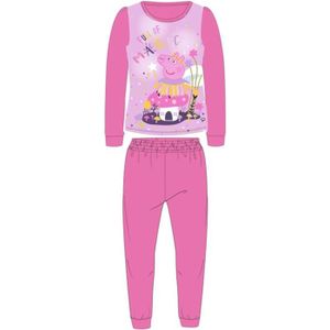 Peppa Pig Pyjama pour fille 100 % coton à manches longues et pantalon à poignets pour 1-6 ans 