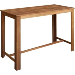 MANGE-DEBOUT vidaXL Table de bar Bois d'acacia solide 150 x 70 x 105 cm