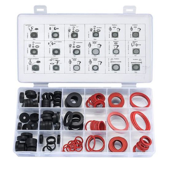 125 Pièces Joint Torique Assortiment Passe-Câbles Caoutchouc 18 Tailles Pour Voiture Électricité Camping-Car