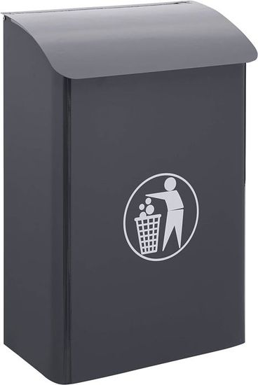 Lot De 2 Autocollants Recyclage Pour Poubelles - Vinyle Résistant, Intérieur/extérieur (Noir)