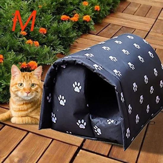 Générique Stellar Fung HWA Maison Pour Chat Extérieur Hiver, Niche Exterieur Isolée Hiver, Abri Pour Chat Exterieur Avec Cabane, Niche Résistante Pour Chiens, Chats, Lapins