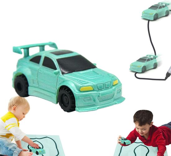 Voiture Inductive Qui Suit Les Lignes – Voiture À Capteur Magique pour | Enfant | La Voiture À Capteur Optique Suit Toutes Les Lignes Noires, Jouet De Logique Créatif pour Dessiner des