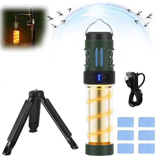 Lampe Anti-Moustiques Solaire, Anti-Moustiques Électrique Sans Fil