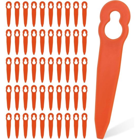 Lot 10 Lames Métal Pour Coupe-Bordure Dellyy - Compatibles Einhell Et Autres - Remplacement Rapide