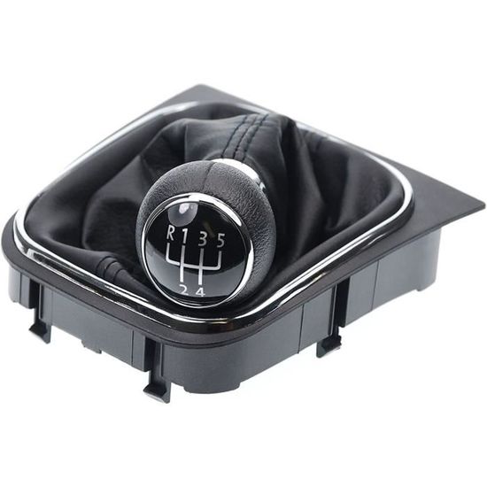 Soufflet (Botte) De Levier De Vitesse Pour Iveco Daily 4 (Modèle IV - 2006 à 2011) - Conduite à Gauche - Cuir PU Noir - Réf. E79003