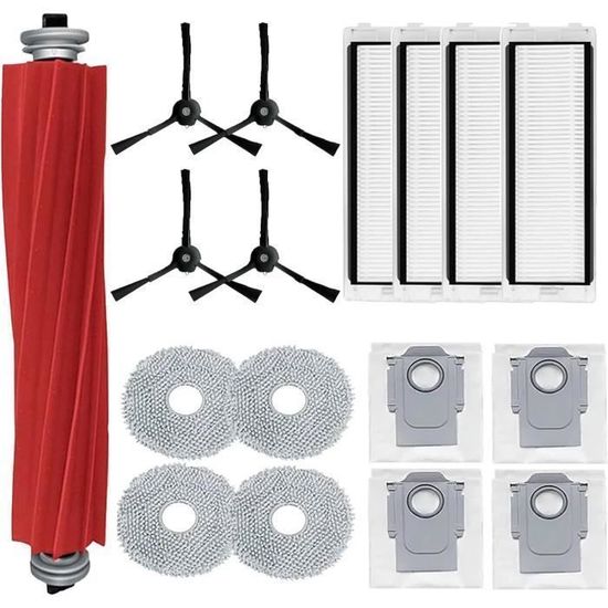 Kit De Pièces De Rechange Pour Roborock F25 & F25 ALT - 2 Brosses Rouleaux + 4 Filtres HEPA (8 Accessoires)