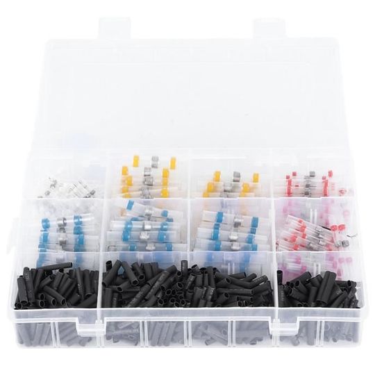 110 Connecteurs Fils Rapides 6.3mm - Bornes Femelle Isolées Nylon (Rouge, Bleu, Jaune) - 22-10AWG