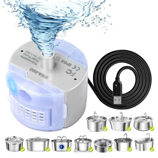 Pompe De Remplacement Pour Fontaine à Eau Chat – Submersible, Silencieuse, Faible Consommation