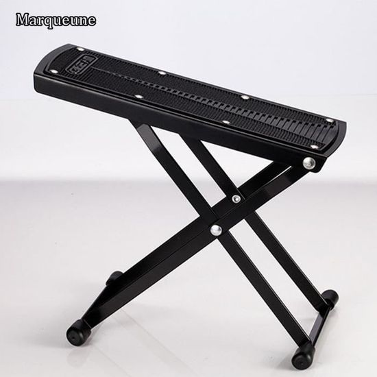 Support De Guitare Classique Réglable En Aluminium – Repose-Pieds Démontable – Stable – Pour Guitare Acoustique, Ukulélé - 7