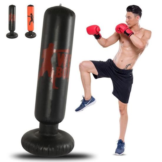 Sac De Frappe Autoportant NZQXJXZ 180cm - Gonflable, Pour Boxe, MMA, Fitness | Remplissage Eau/Sable, Usage Intérieur/Extérieur