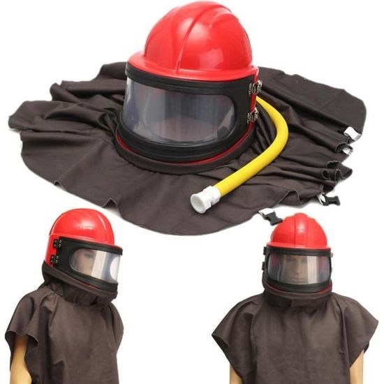 NEUFU Casque Masque Protection Anti-Vent Anti-poussière Vêtement Sablage Sableuse