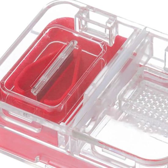 Organiseur Multifonction Portable En Plastique Violet Et Bleu 28 Cm - Boîte De Rangement Couture, Maquillage, Médicaments