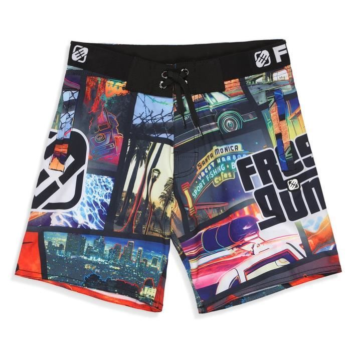 short de bain homme freegun