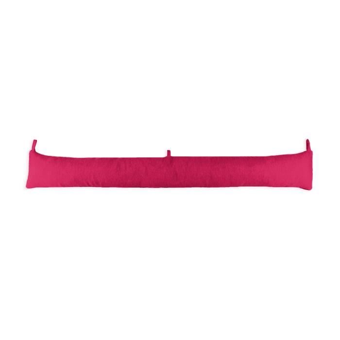 Boudin de porte et fenêtre amovible et lavable 10 x 90 cm Fuchsia - Acomoda Textil.