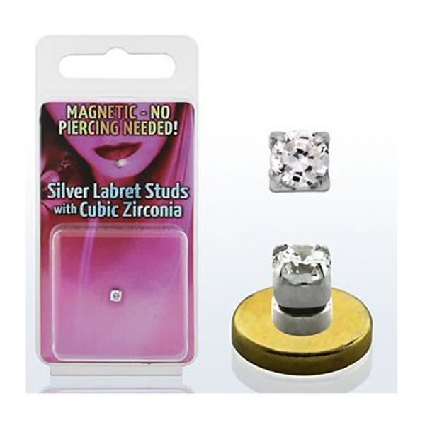 Bijou Faux Piercing Helix Cristal et Argent 925 pour: Oreille, Lèvre, Nez ect...... Piercing Factice ne necessite pas de trou