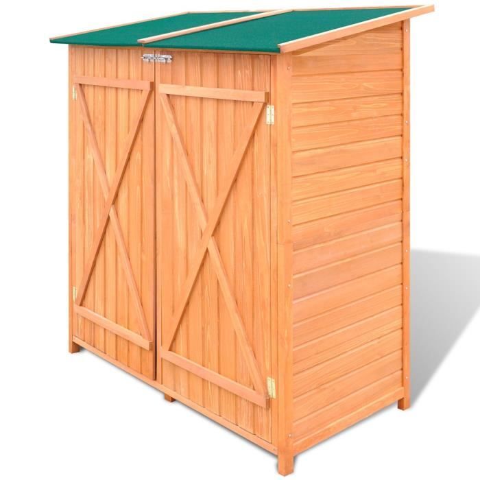 P128 Abri de Jardin/ Grand Coffre de Rangement en Bois Jardin