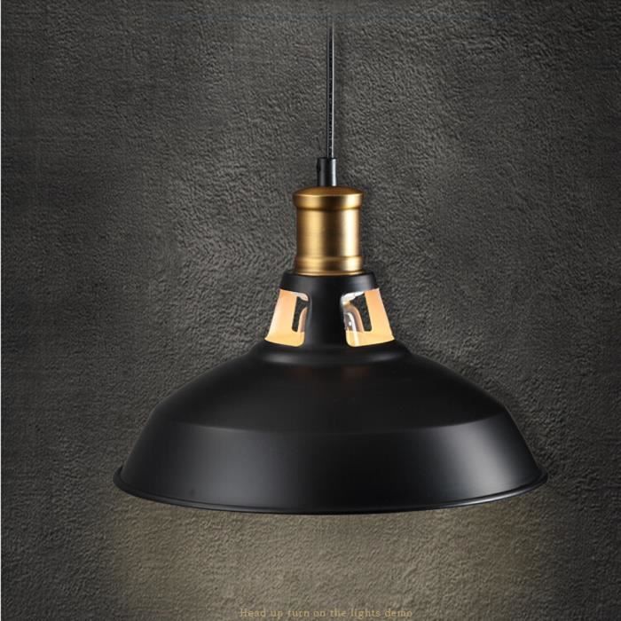 Yote 2PCS Rétro Lustre Suspensions Classique E27 Lampe Luminaire Industrielle pour Salle à Manger, Salon, Restaurant