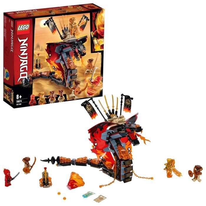 LEGO NINJAGO - Croc' feu, Jeu pour Enfant 8 Ans et Plus, Briques de Construction Garçon et Fille 463 Pièces - 70674