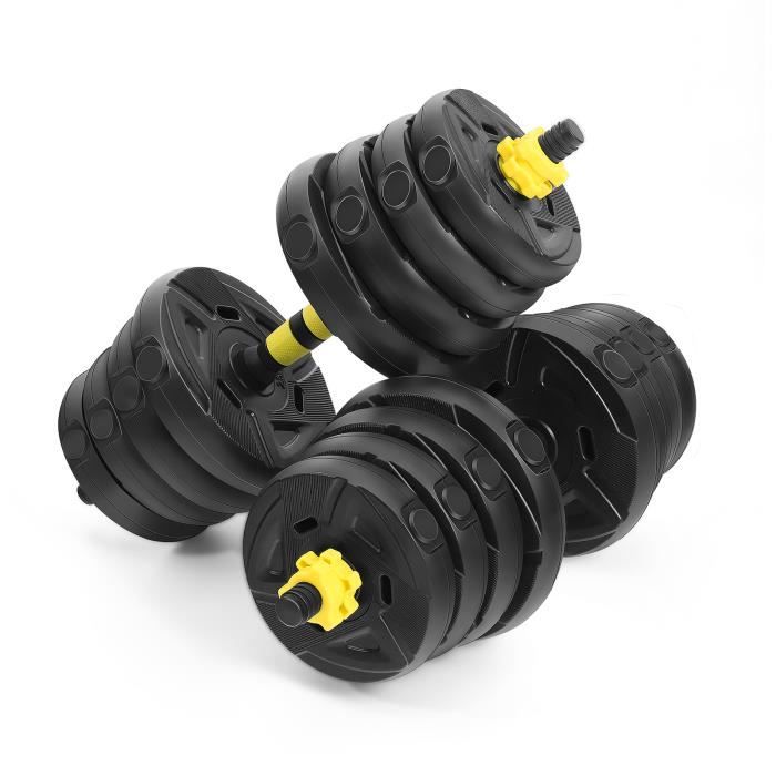 Haltère 30kg poids ajustables– poids musculation
