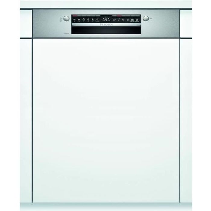 Lave-vaisselle intégrable bandeau BOSCH - SMI4ITS10E - 60cm - 12 couverts - 46 dB - Metallic
