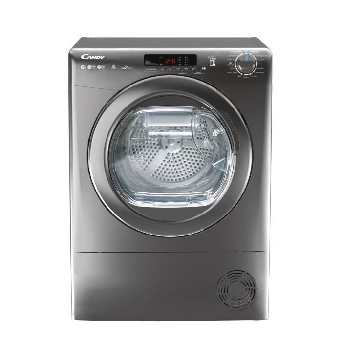 Sèche-linge pompe à chaleur CANDY CSE H9A2DRERX-47 Smart - 9 kg - Classe A++ - Connecté - Anthracite